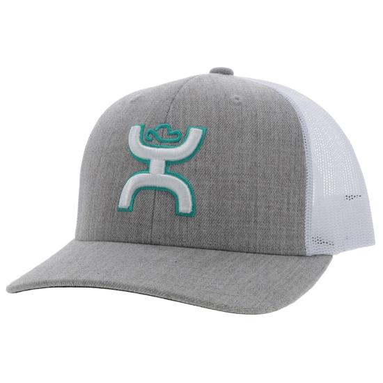 Hooey® Men's Sterling 6 Panel Grey & White Trucker Cap 2217T-GYWH