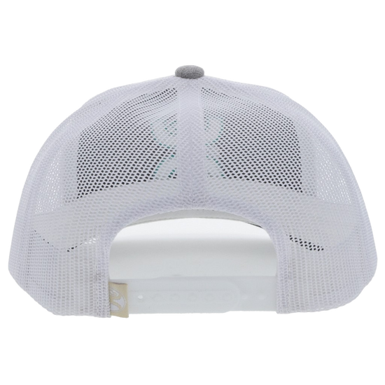 Hooey® Men's Sterling 6 Panel Grey & White Trucker Cap 2217T-GYWH