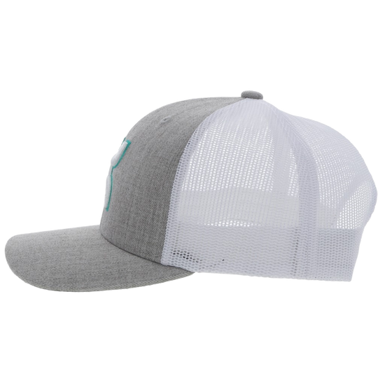 Hooey® Men's Sterling 6 Panel Grey & White Trucker Cap 2217T-GYWH