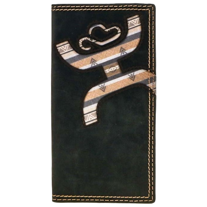 Hooey Original Hands-Up Lakota Print Black Rodeo Wallet HW018-BK