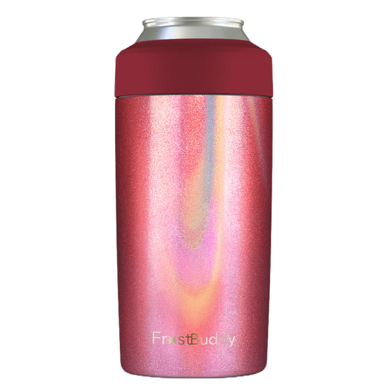 Load image into Gallery viewer, FrostBuddy® Universal Buddy 2.0 Sparkling Maroon Can Cooler UNI-BERGUNDY
