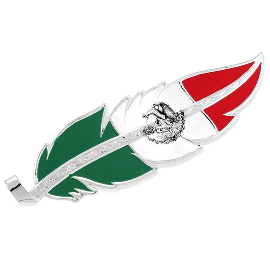 Montana Silversmiths Mexico Flag Hat Feather HF5458MX