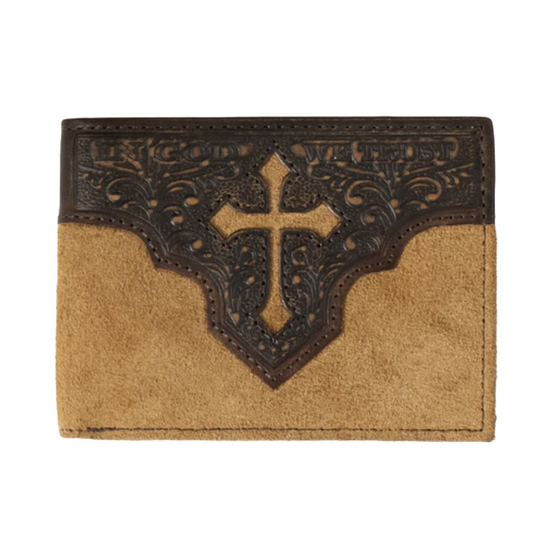 Nocona® Men's Bifold Cross Engraved Leather Wallet N5413708