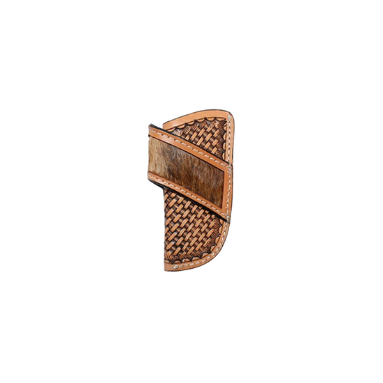 M&F 3D Woven Basket Pattern Calf Knife Sheath D8400708