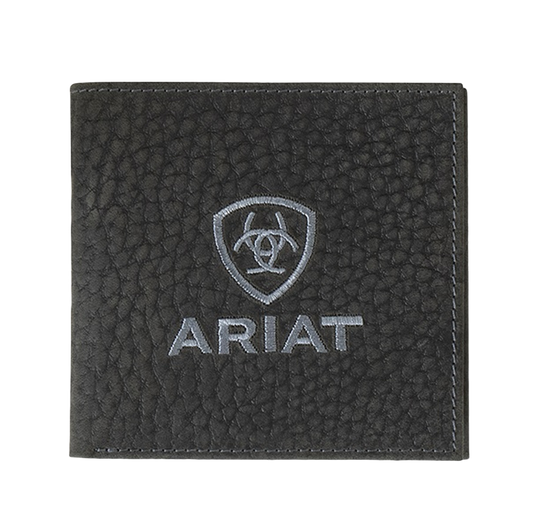 Ariat Black Bifold Bull Hide Wallet A3556301