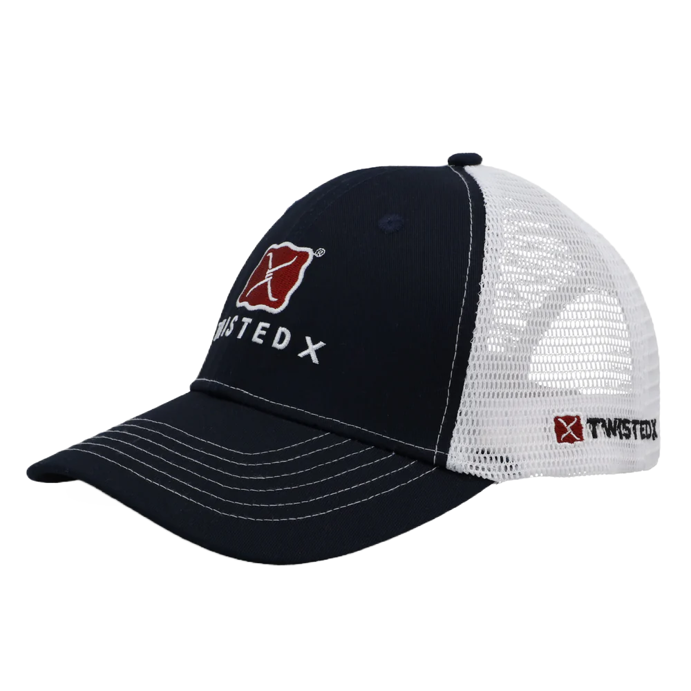 Twisted X Unisex Navy & White Buckle Cap CAP0001