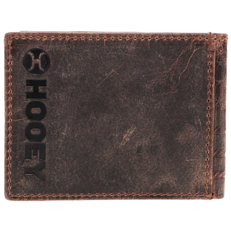 Hooey Liberty Roper Brown Front Pocket Bifold Wallet HFBF003-BRBK