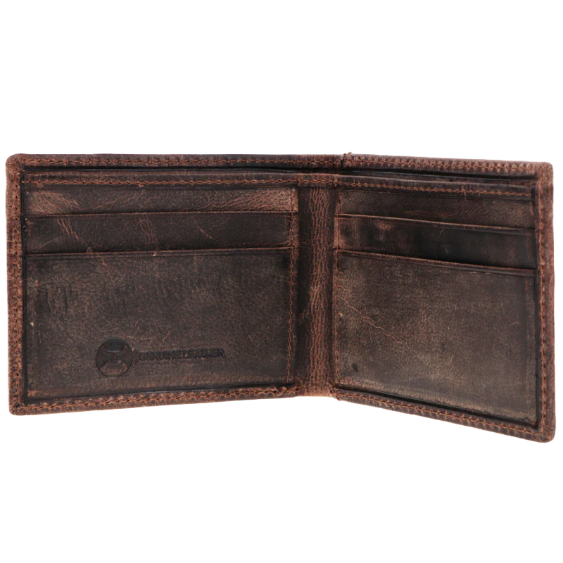 Hooey Liberty Roper Brown Front Pocket Bifold Wallet HFBF003-BRBK