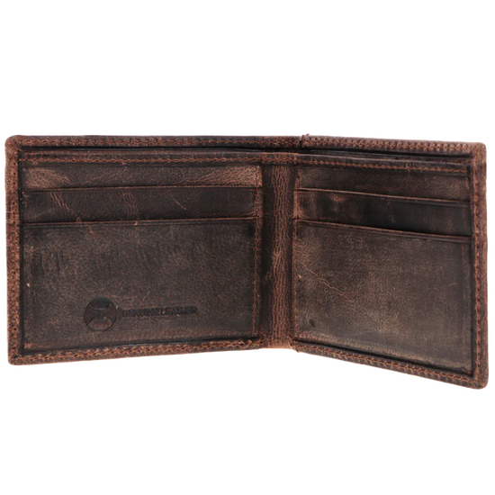 Hooey Liberty Roper Brown Front Pocket Bifold Wallet HFBF003-BRBK