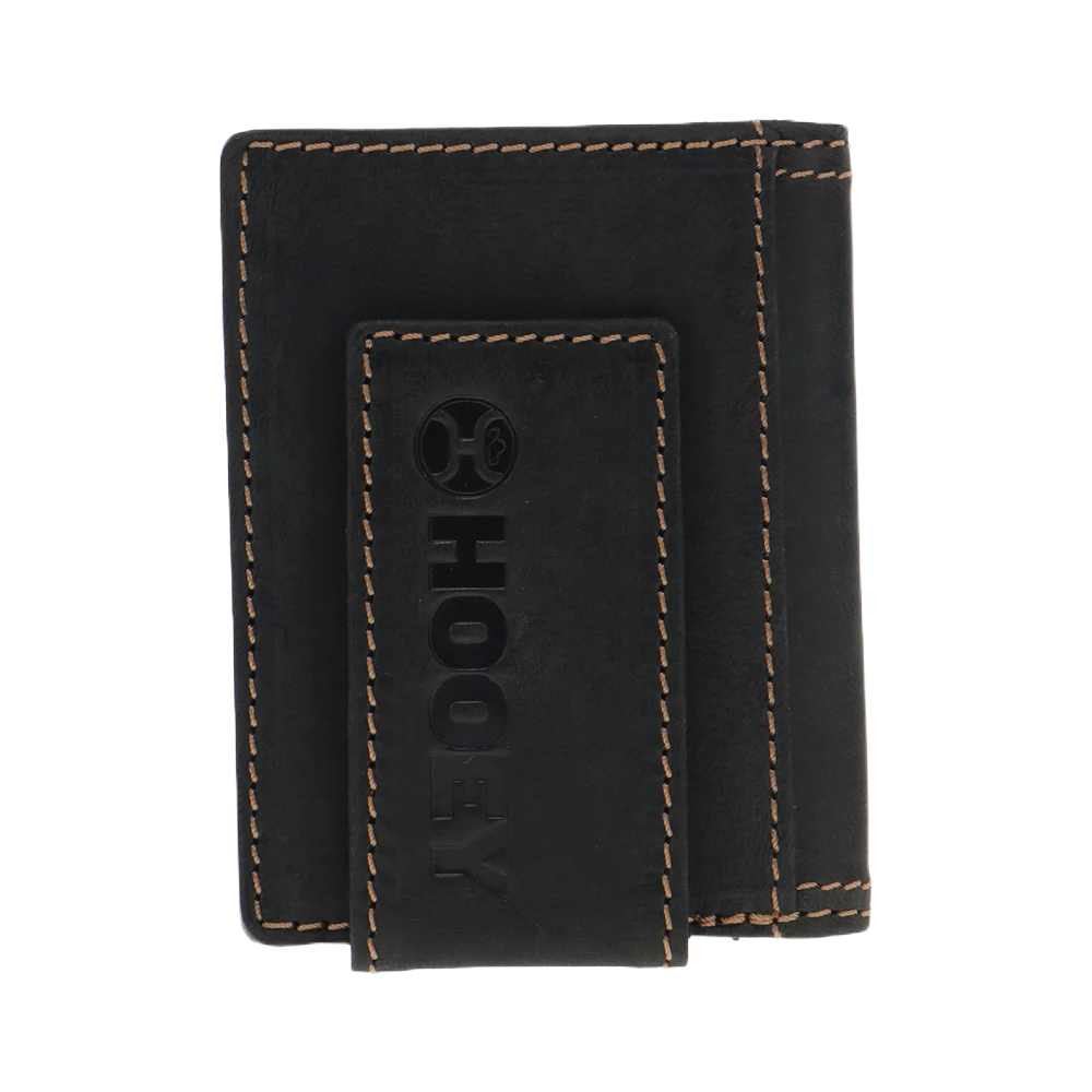 Hooey Original Lakota Print Inlay Black Bifold Money Clip Wallet HFW018-BK