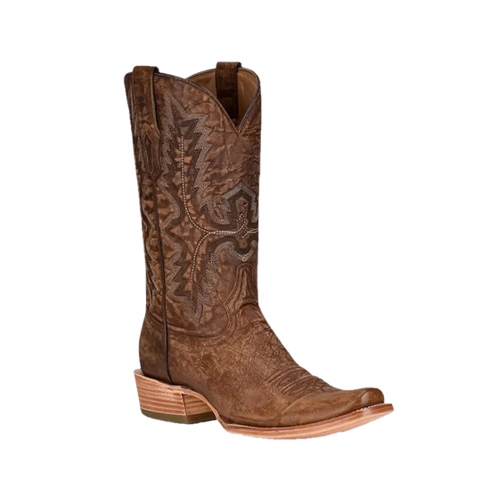 Corral® Men's Brown Embroidered Narrow Square Toe Boots A4229