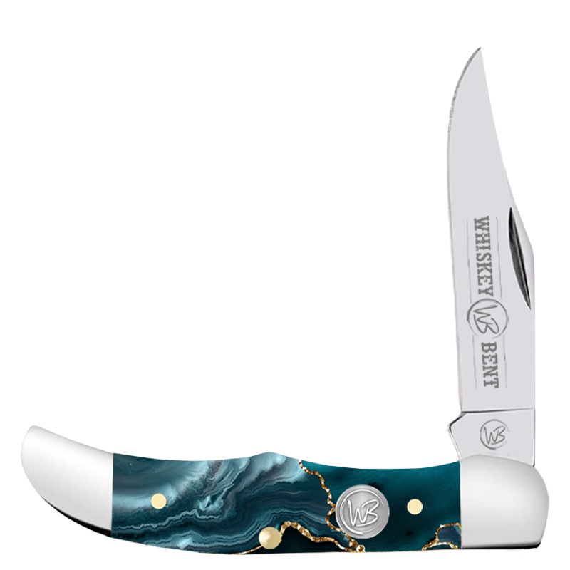 Whiskey Bent Gold Rush Mini Hunting Pocket Knife WB14-23