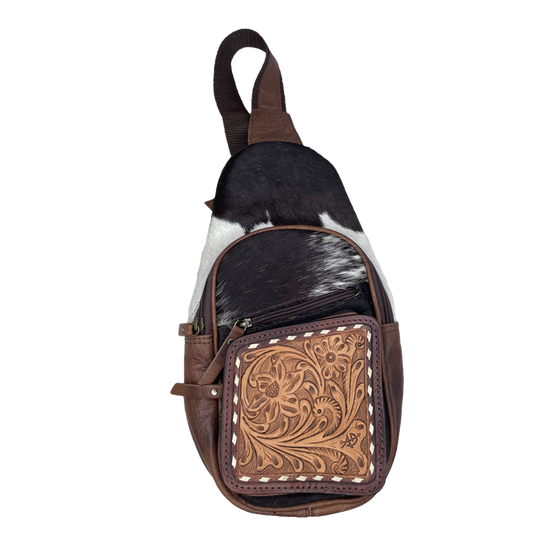 American Darling® Ladies Tooled Leather Sling Bag ADBG1103A