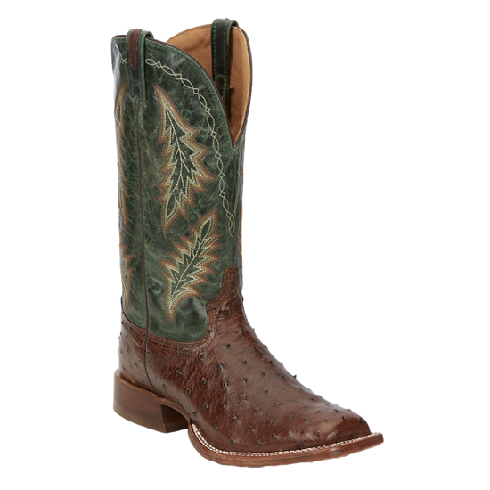Tony Lama Men's Hayden Antique Green & Ostrich Western Boots EP8270