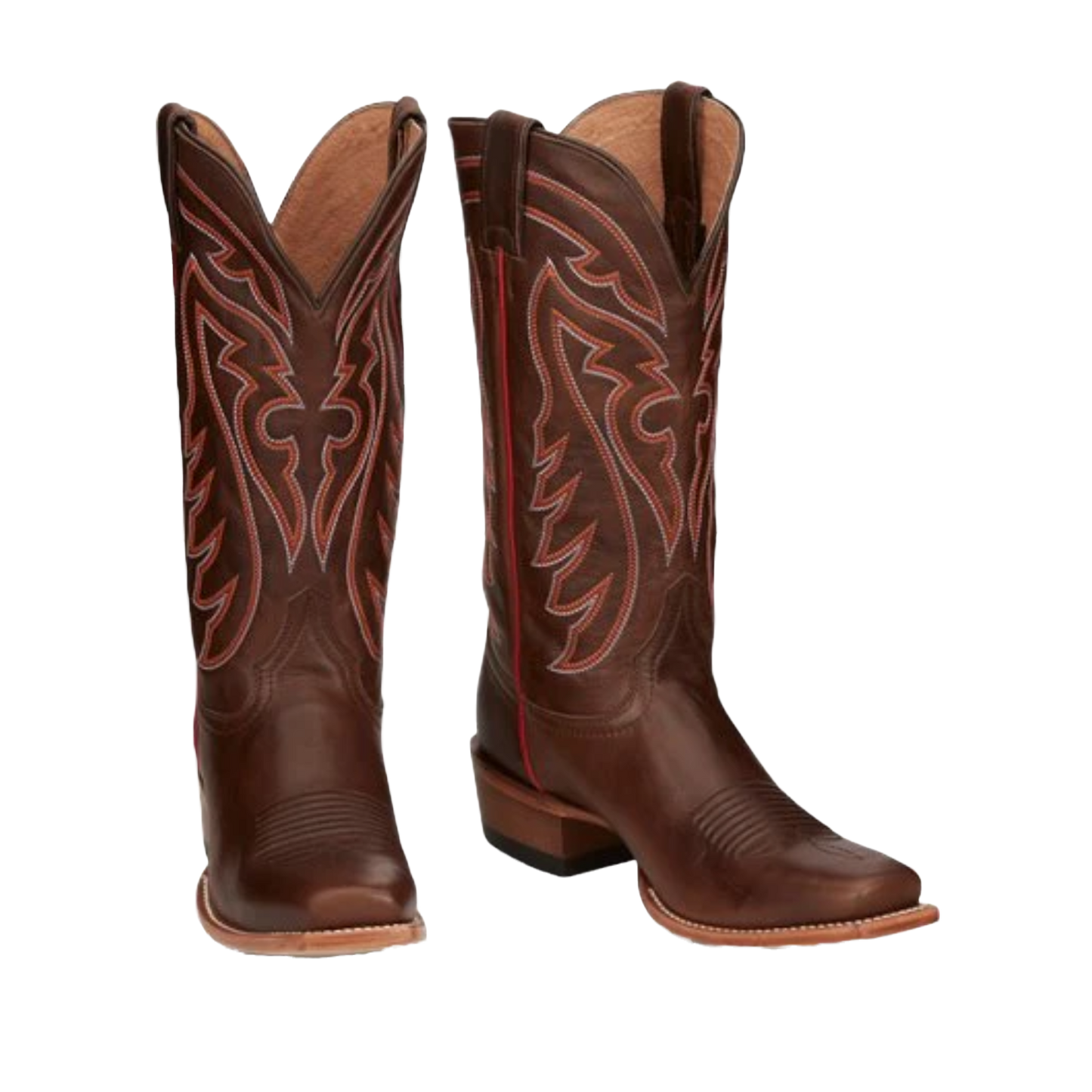 Justin Men's Brindle Square Toe Walnut Brown Western Boots JP2500
