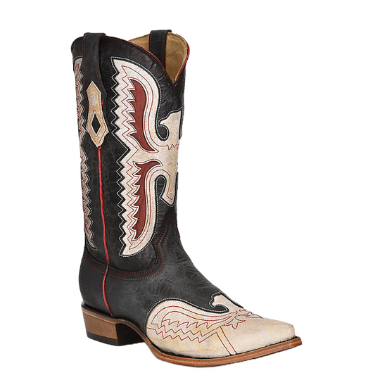 Corral Men's Navy Blue Eagle Inlay & Glow In The Dark Western Boots C3987