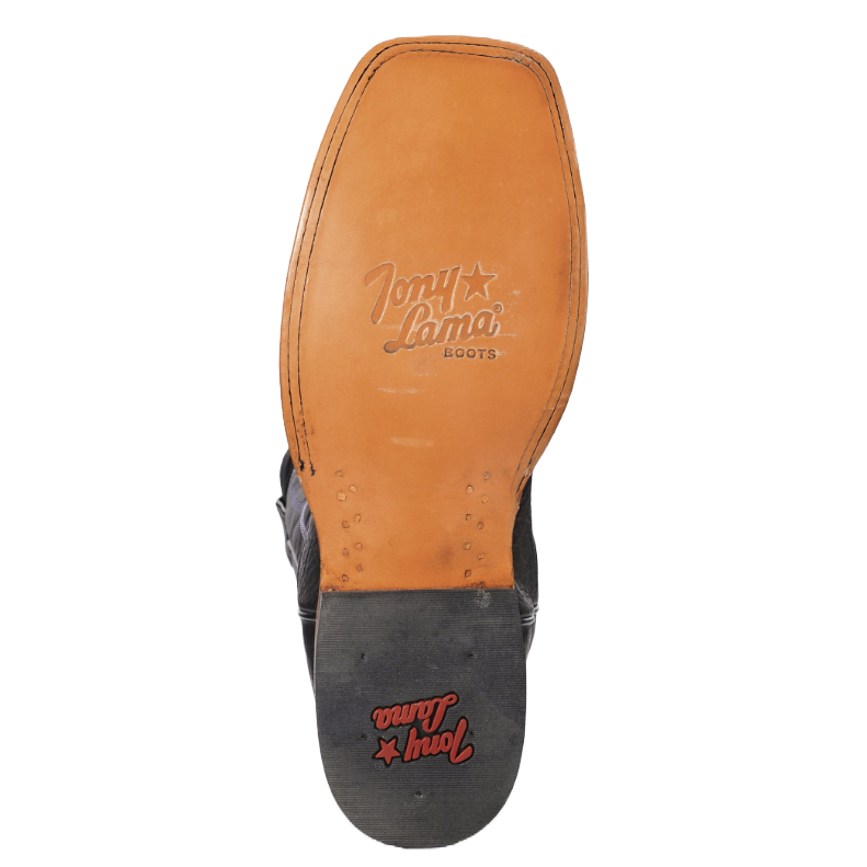 Tony Lama Men's Sealy Black Square Toe Western Boots TL3000