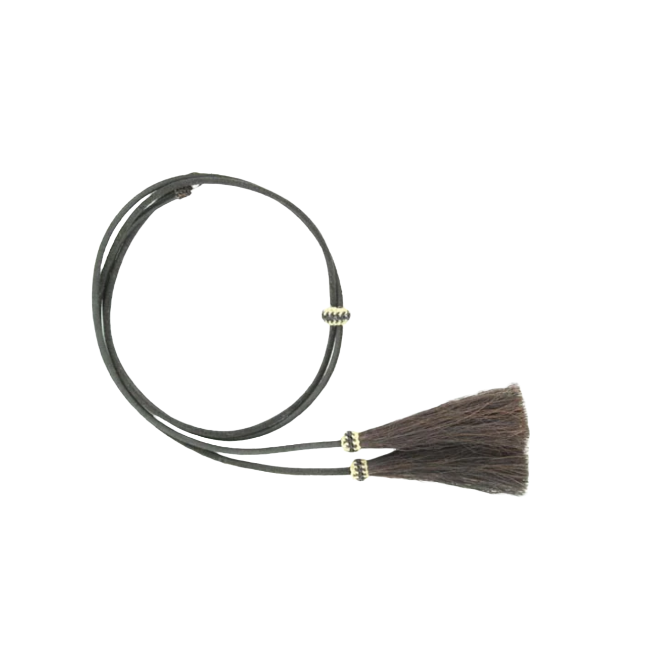 M&F Western Black Genuine Leather Stampede String 0295301