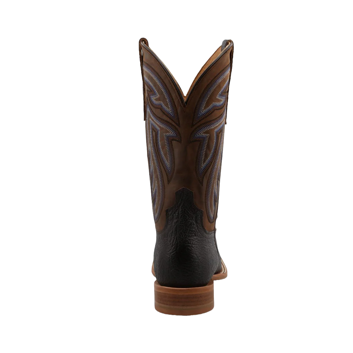 Twisted X Men's 12 Inch Rancher Black & Coffee Square Toe Boots MRAL023