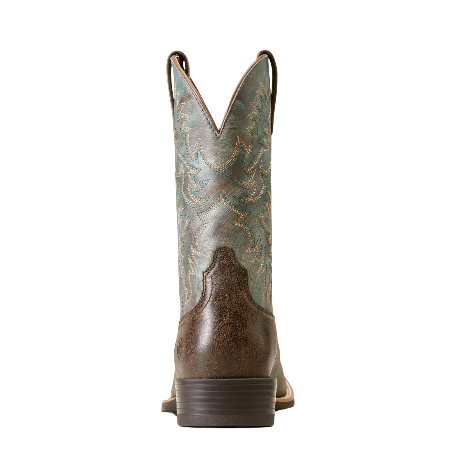 Ariat Men's Sport Latigo Chocolate Brown & Stone Blue Western Boots 10044560