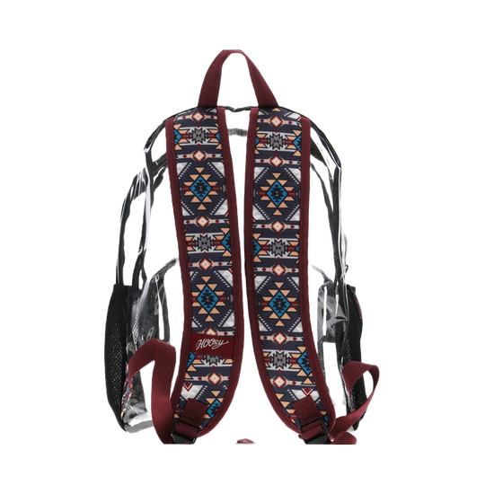 Hooey "Nitro" Multicolor Serape Pattern Clear Backpack BP056CL
