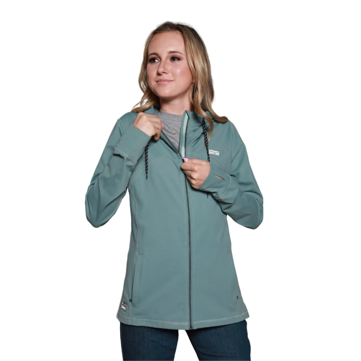 Kimes Ranch® Ladies Lovell Front Zip Slate Blue Jacket LOVEBL Wild