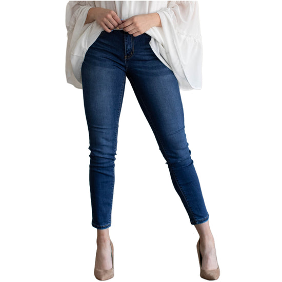 Load image into Gallery viewer, L&amp;amp;B Ladies Mid Wash Skinny Jeans JJE2-MW
