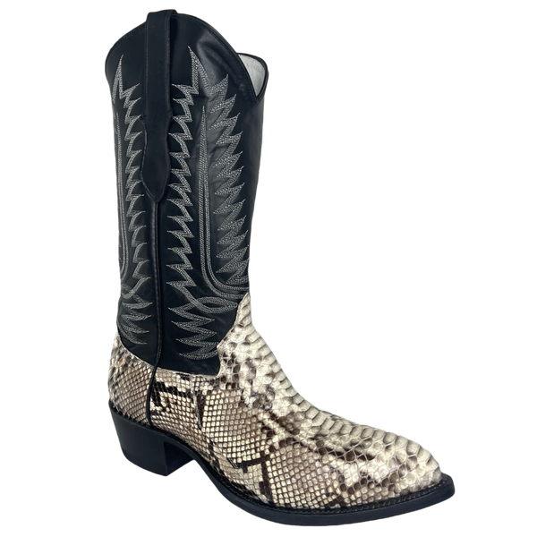 Cowtown Men's Back Cut Python J Toe Western Boots J808