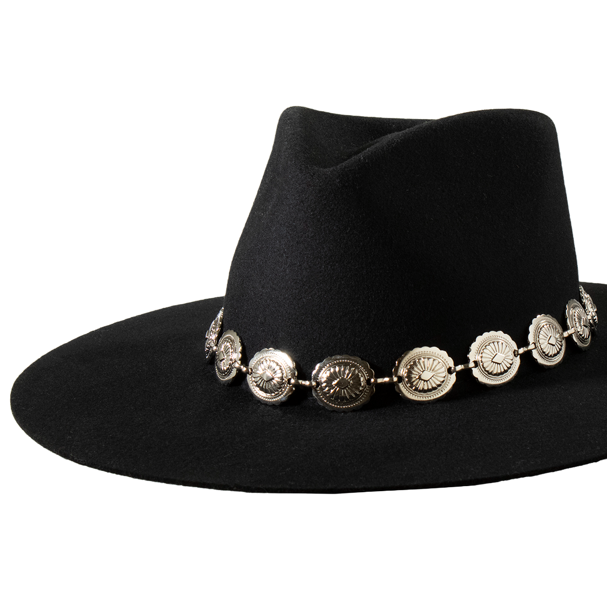 M&F Western Silver Concho Hatband D740001436