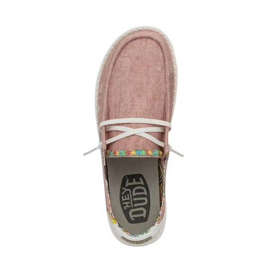 Load image into Gallery viewer, Hey Dude Ladies Wendy Boho Rose Pink Slip On Shoes 40054-662
