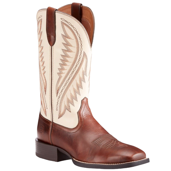 Ariat® Men's Sport Stonewall Native Cream Brown Western Boots 10023145