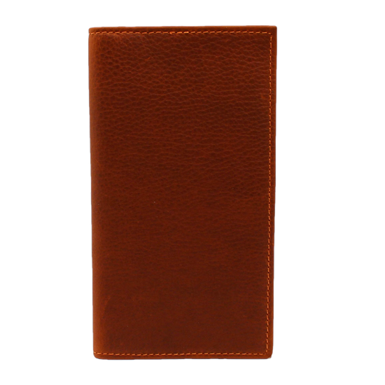 3D Men's Pebbled Brown Leather Rodeo Wallet DWCW142