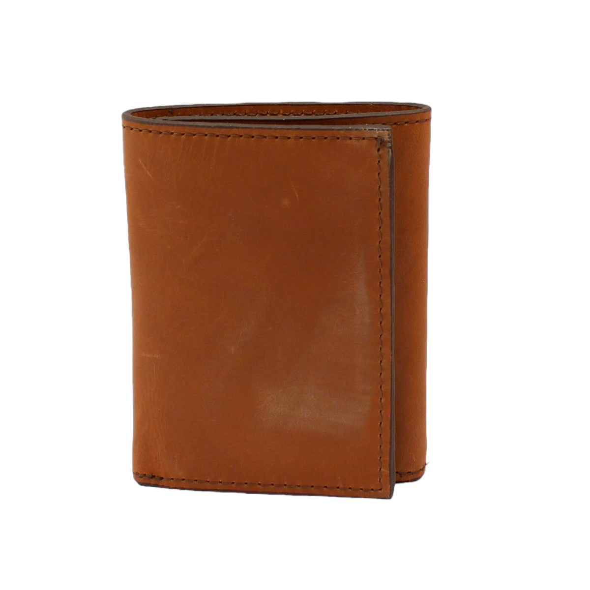 3D Men's Distressed Brown Leather Tri-fold Wallet DW634
