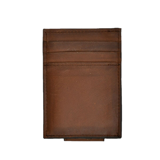 3D Brown Nissan Burn Card Holder & Money Clip Wallet DW644