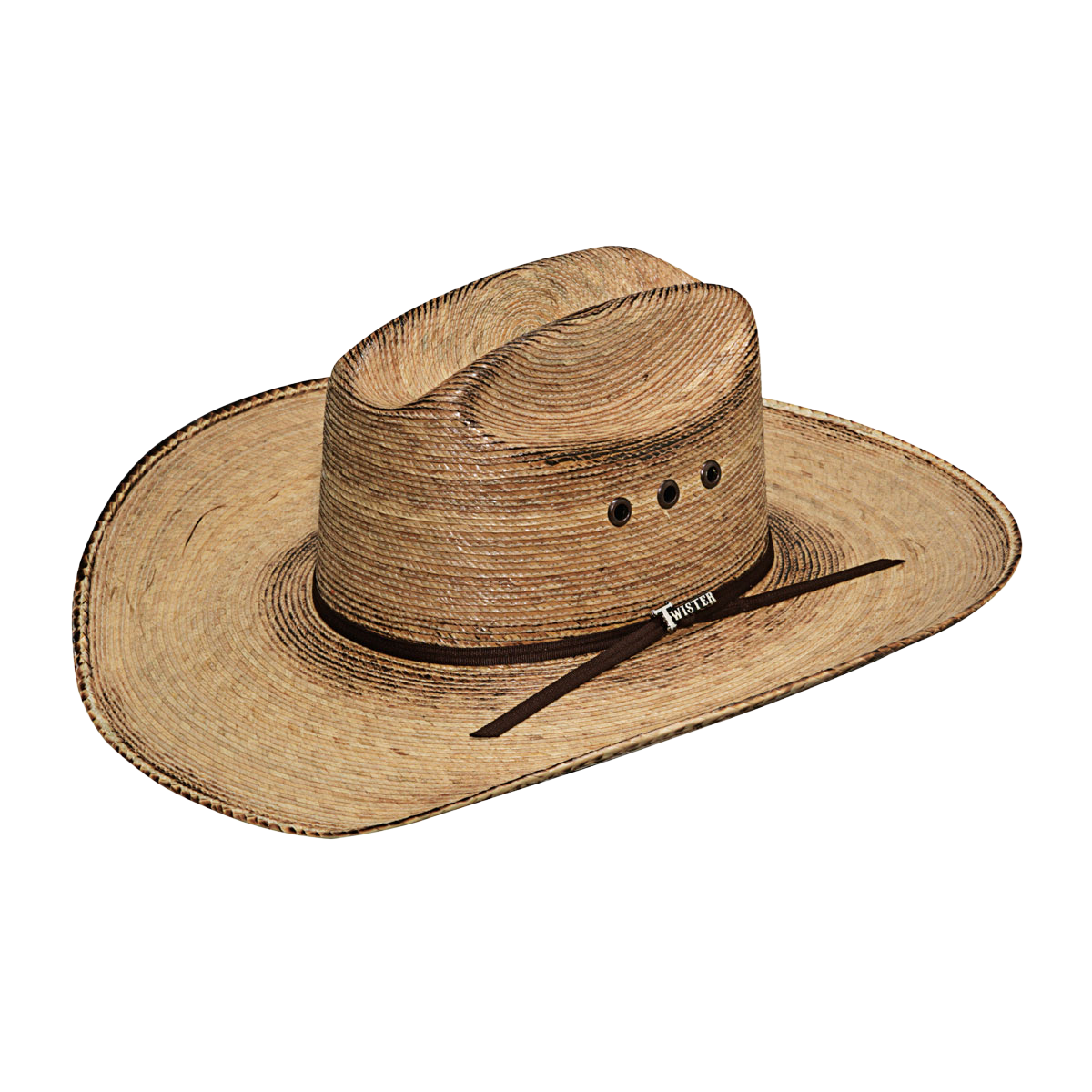 Twister Men's Fire Palm Straw Western Cowboy Hat T65210