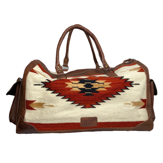 American Darling® White & Red Aztec Duffel Bag ADBG605B