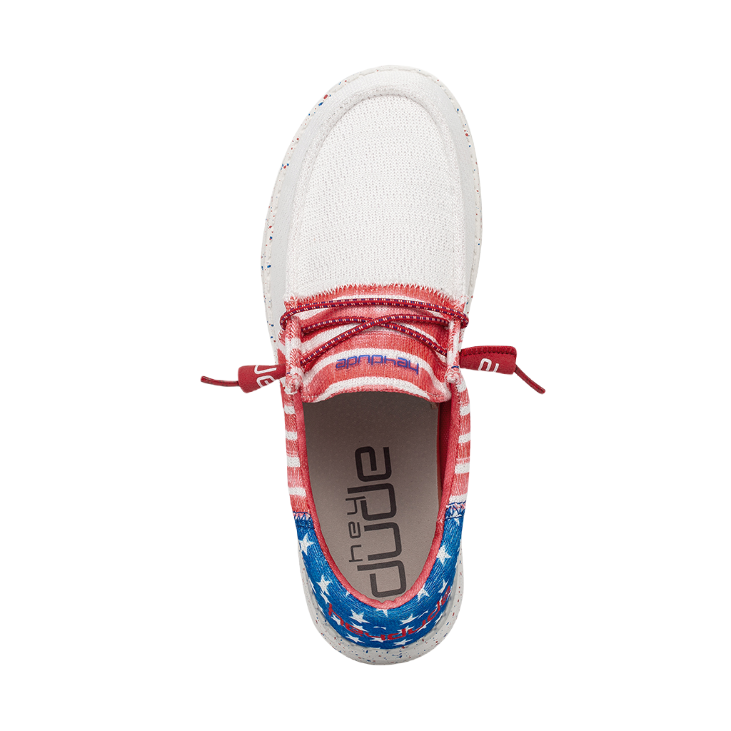 Hey Dude Wendy Sox - Instapschoenen voor vrouwen - Wit Hey Dude Wendy Sox - Instapschoenen voor vrouwen - Wit