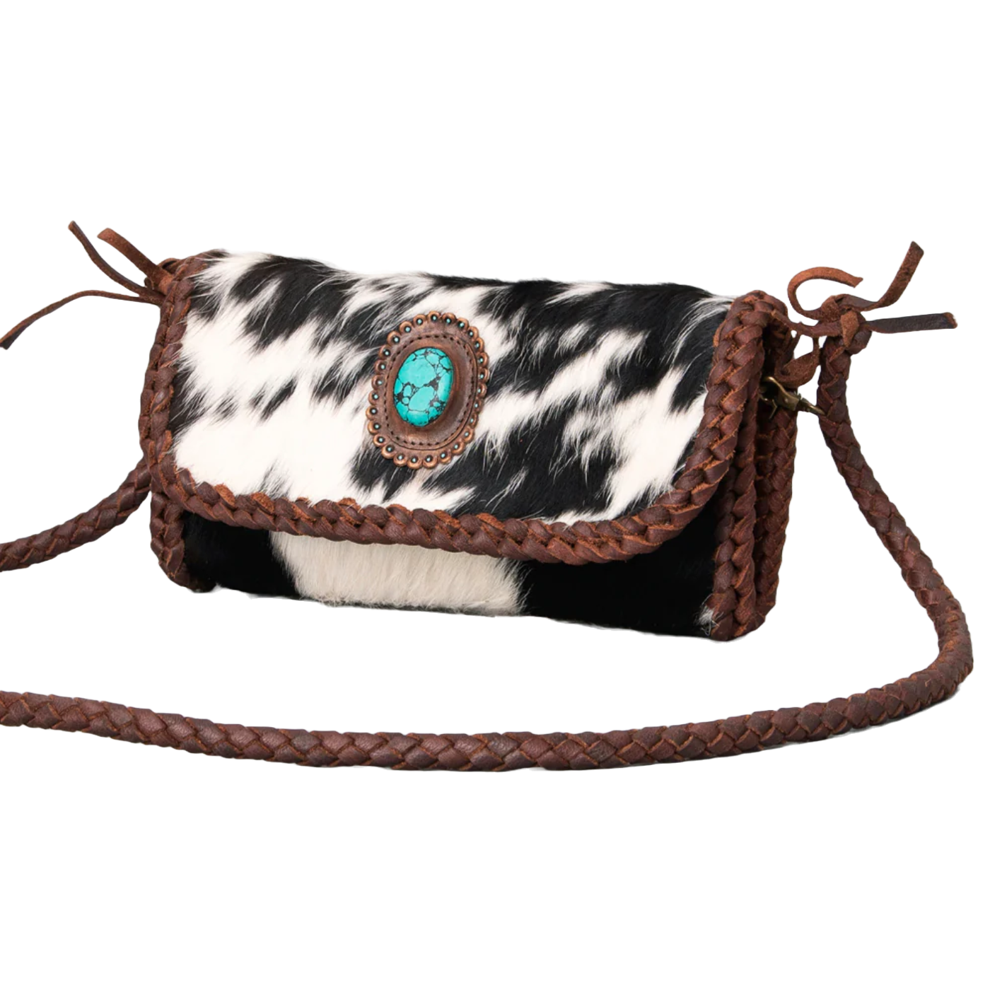 American Darling® Braided Leather Cowhide Purse ADBGM267D