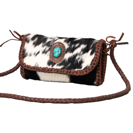 American Darling® Braided Leather Cowhide Purse ADBGM267D