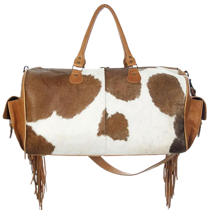 American Darling Cowhide with Leather Accent Duffle Bag ADBG608