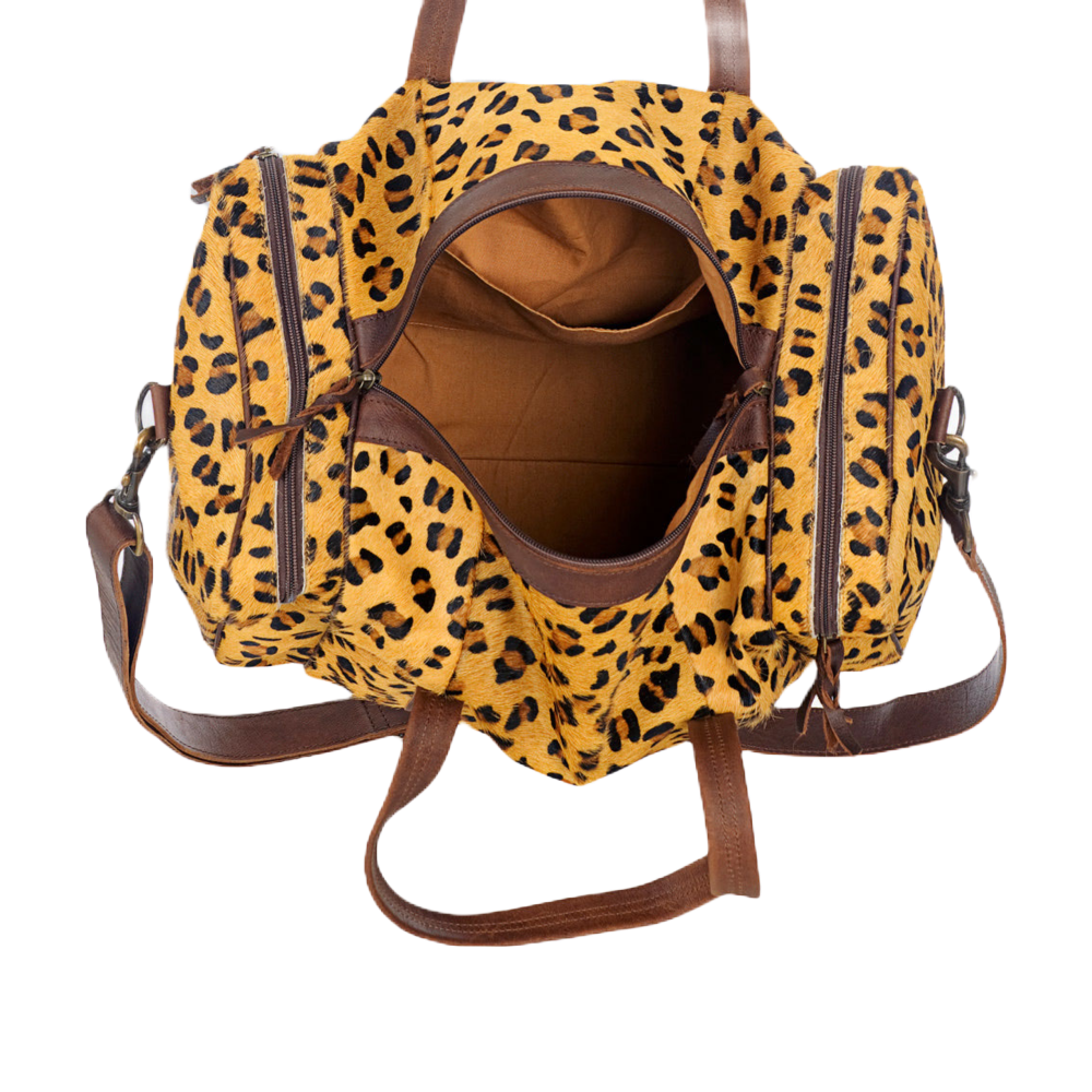 American Darling Small Cheetah Cowhide Duffle Bag ADBG254CHE