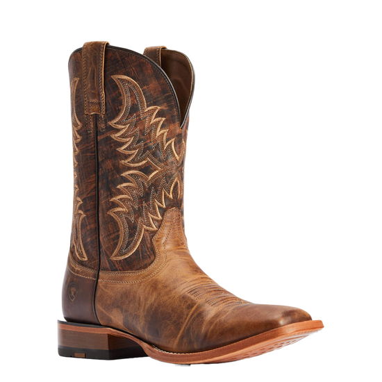 Ariat® Men's Point Ryder Tan & Burnt Brown Square Toe Boots 10042471