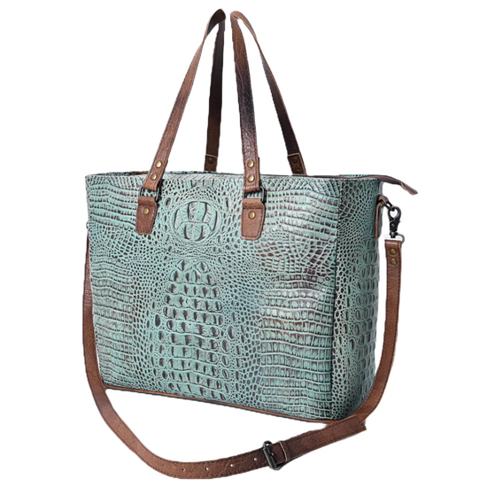American Darling Ladies Turquoise Concealed Carry Tote Bag ADBG962