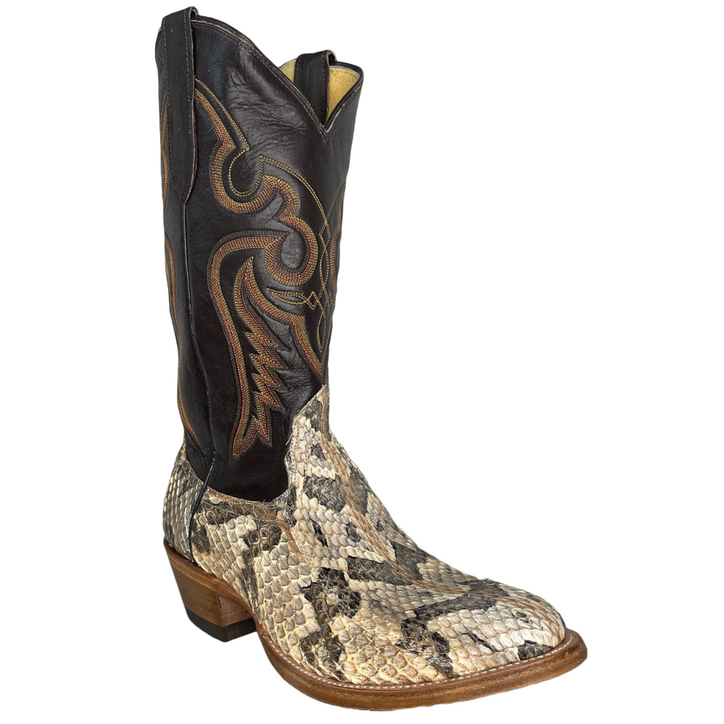 Cowtown Men's Rattlesnake Round Toe Western Boots W815