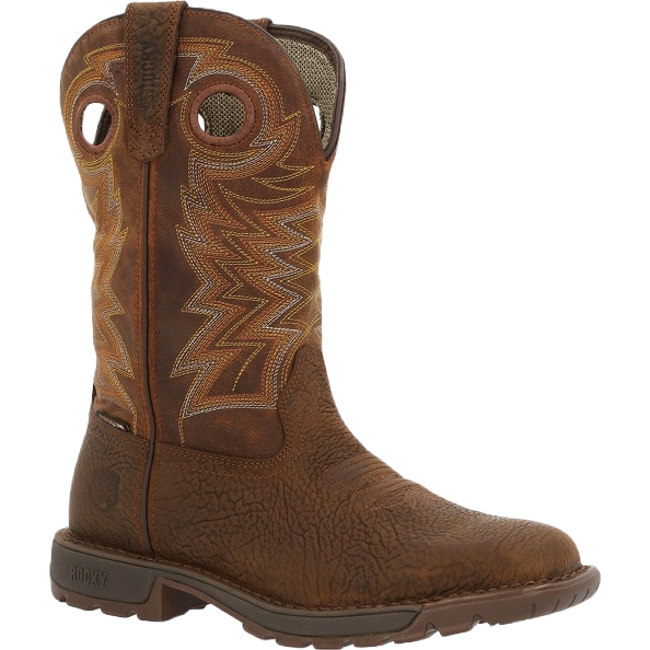 Rocky Men's Legacy 32 Waterproof Toe Brown Western Boots RKW0355
