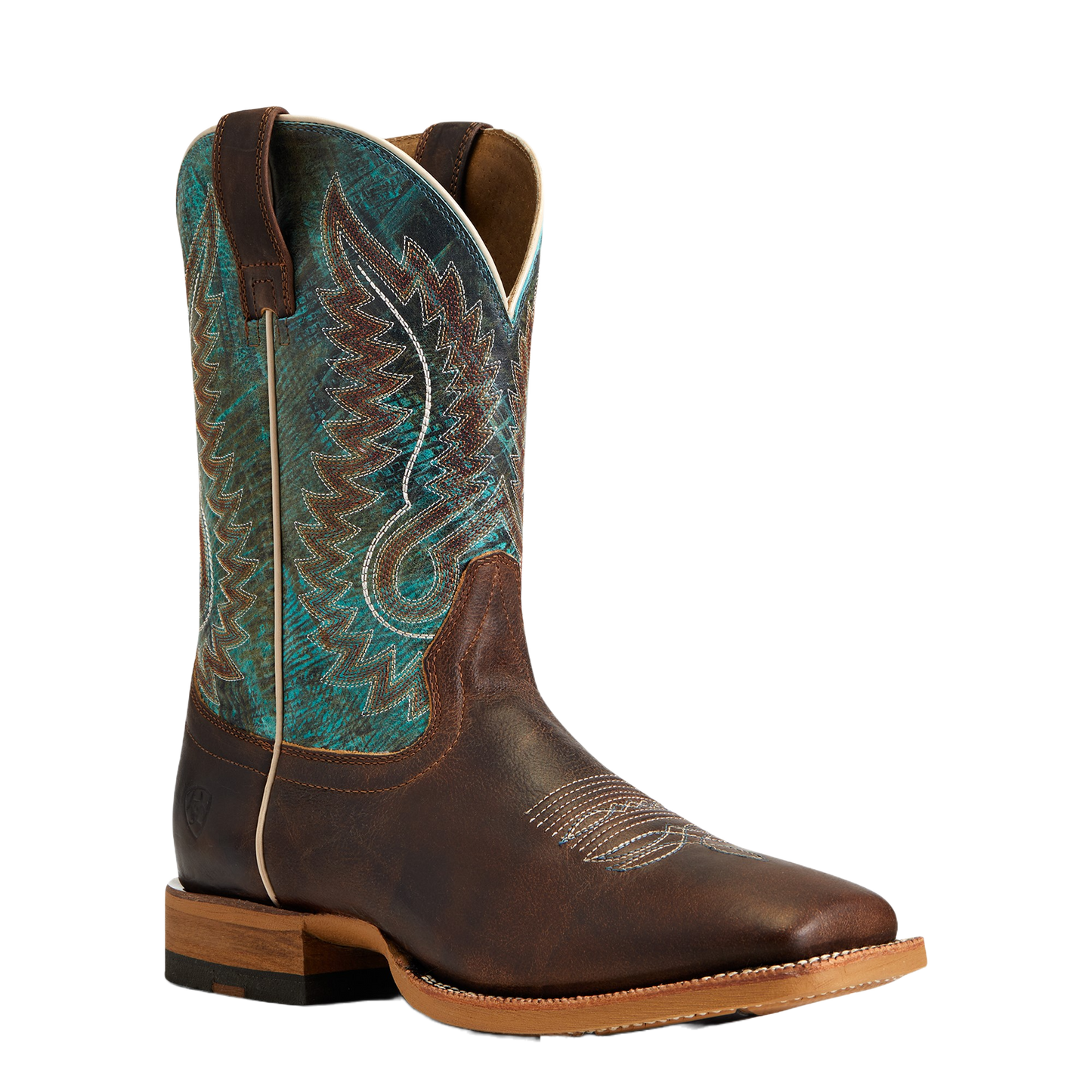 Ariat Men s Cow Camp Better Brown Cool Blue Western Boots