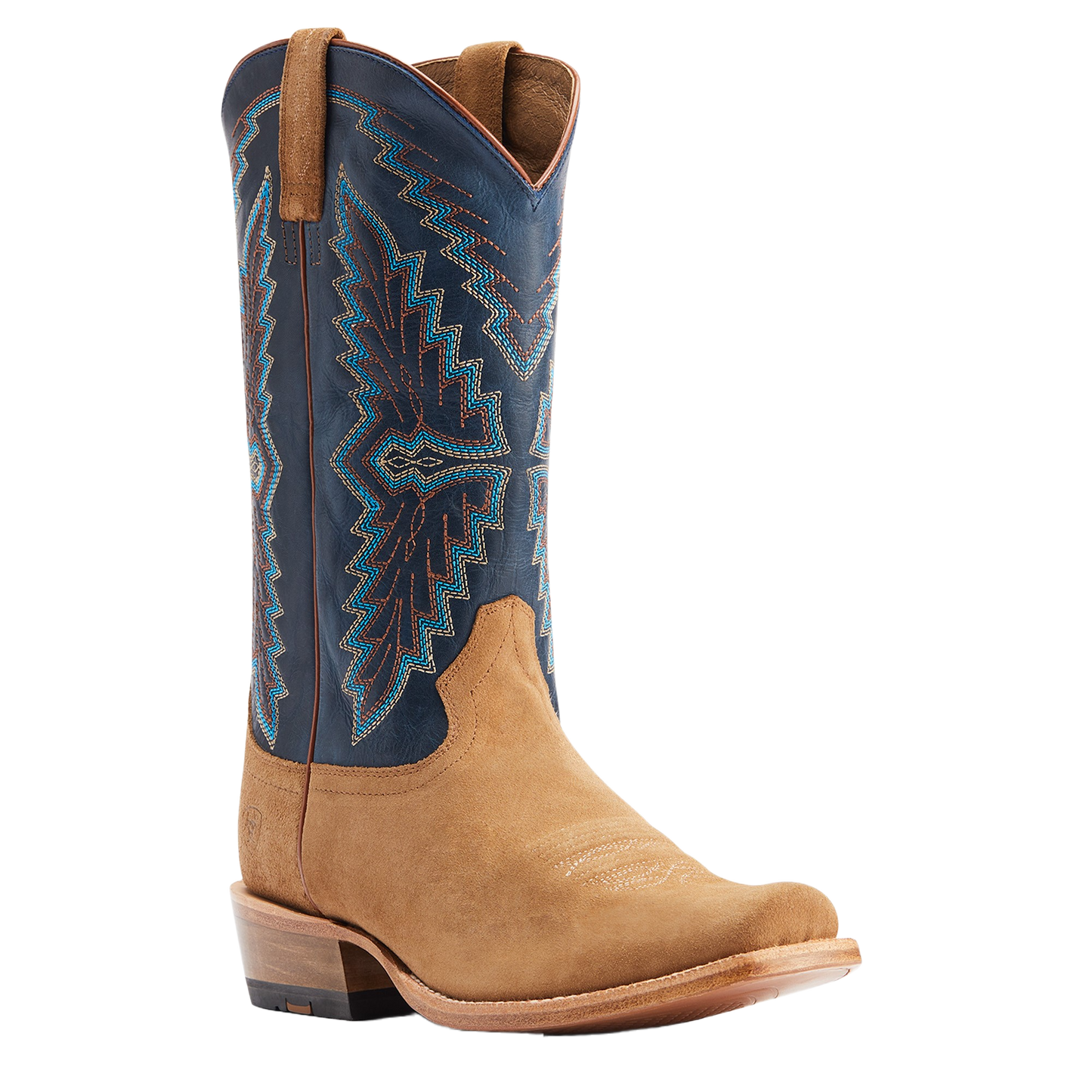 Ariat® Men's  Futurity Showman Dijon Roughout & Navy  Western Boots 10044499