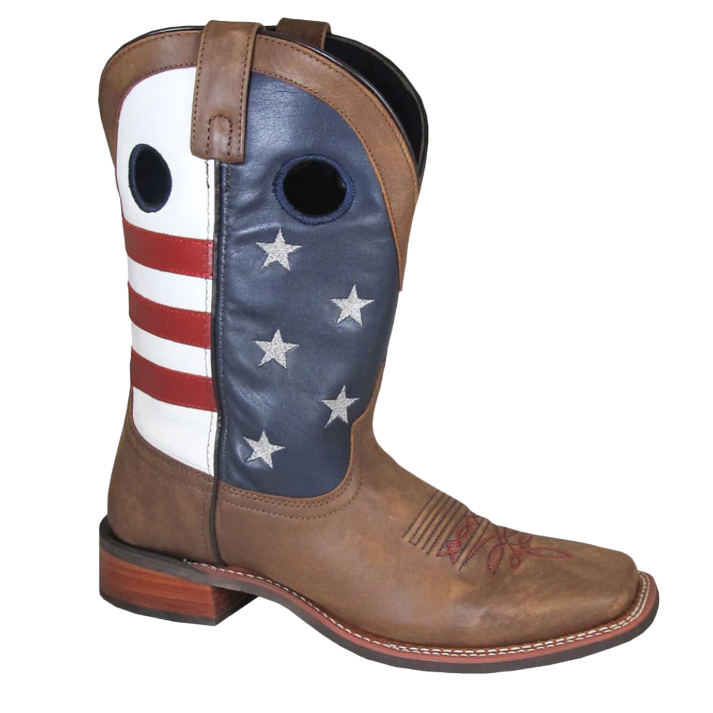 Smoky Mountain® Men's Stars And Stripes Square Toe Western Boots 4880 Wild West Boot Store