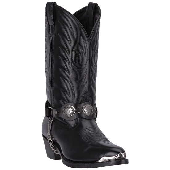 Laredo® Men's Tallahassee Round Toe Black Western Boots 6770-BK
