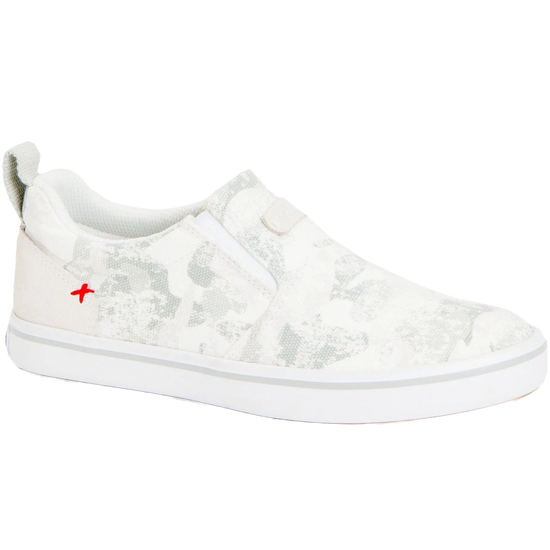 XTRATUF Ladies Sharkbyte Canvas White Camo Deck Shoes XSW 102